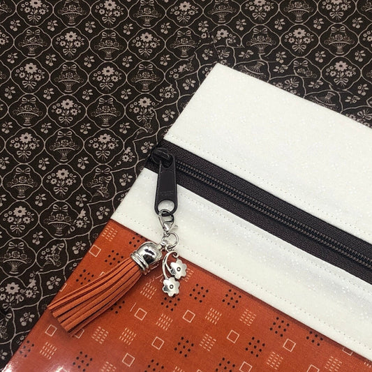 Fall Vibes ~ Vinyl Front Project Bag