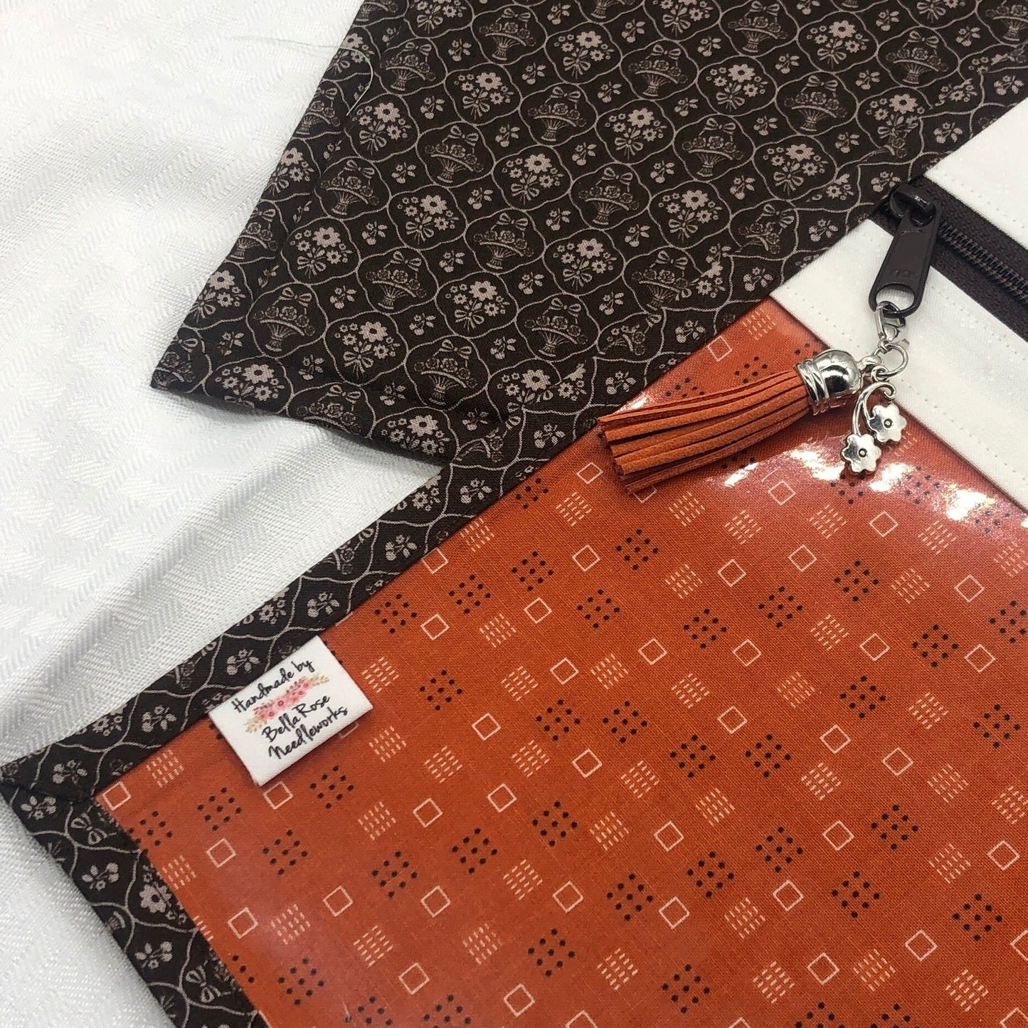 Fall Vibes ~ Vinyl Front Project Bag