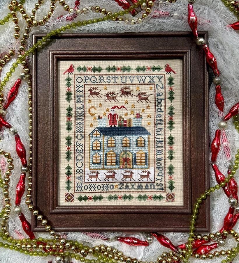 A Visit from St. Nick ~ Cross Stitch ~ Kathy Barrick & Hello from Liz Mathews Collaboration