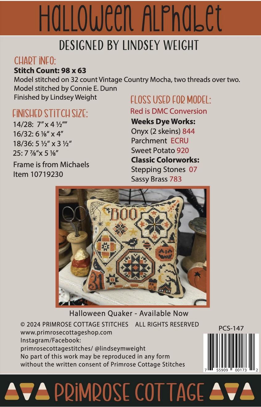 Halloween Alphabet ~ Primrose Cottage