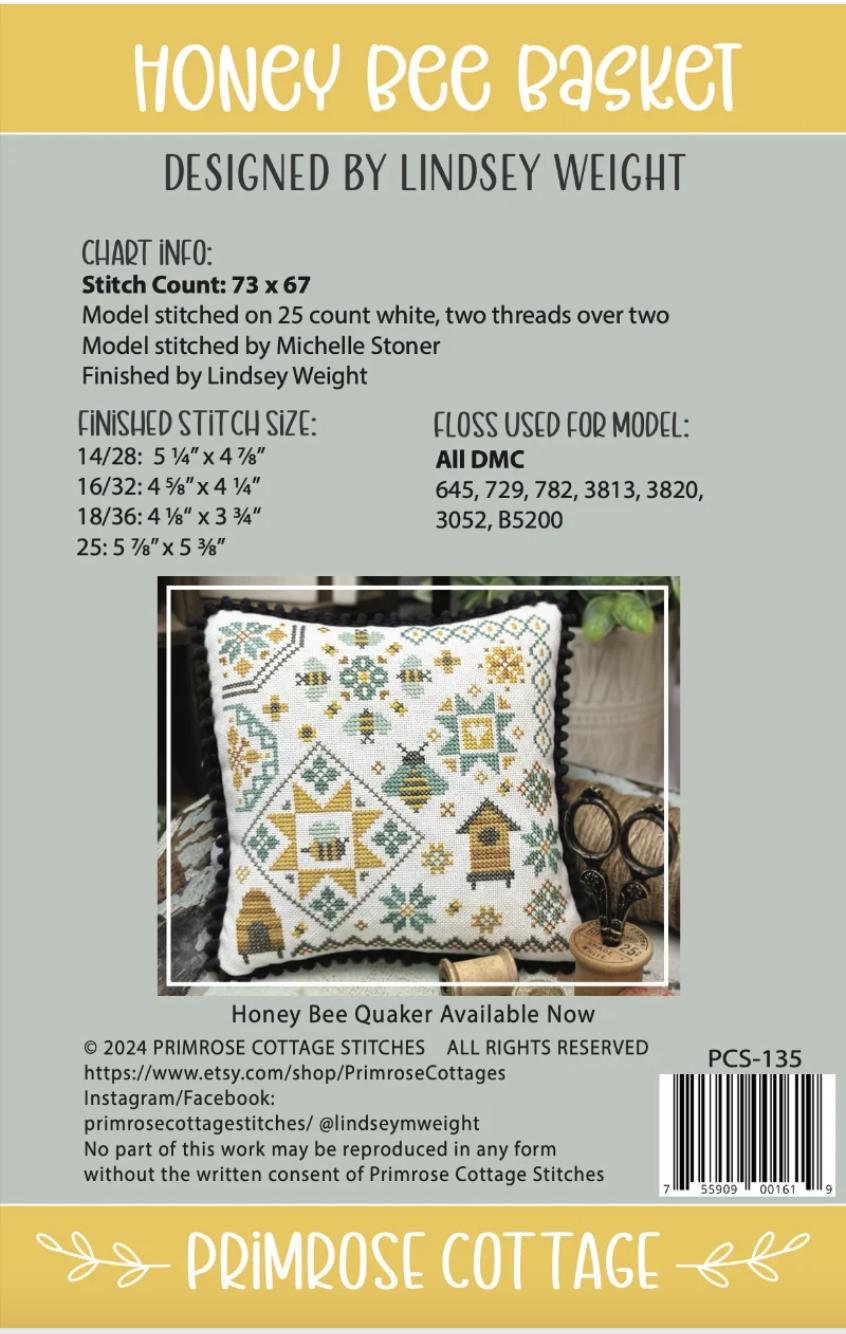 Honey Bee Basket ~ Primrose Cottage