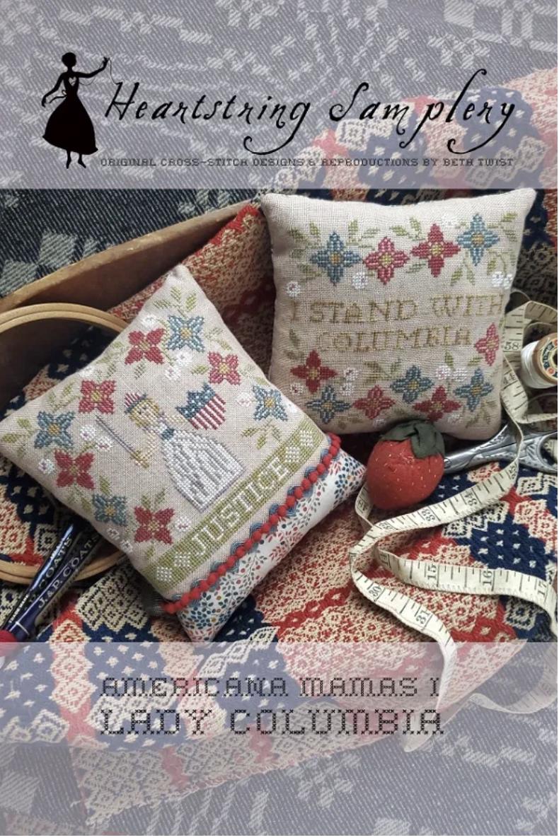 Americana Mamas I "Lady Colombia" ~ Heartstring Samplery