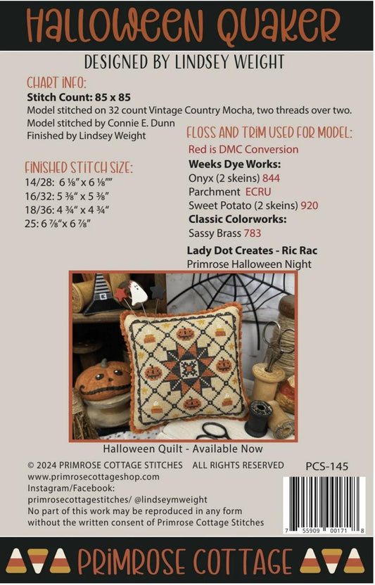 Halloween Quaker ~ Primrose Cottage