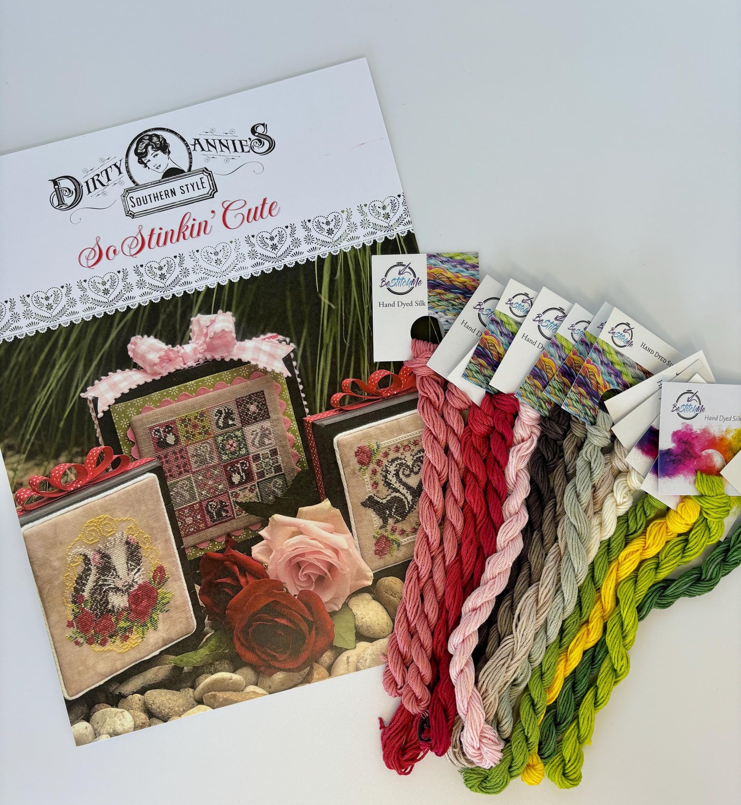 So Stinkin' Cute Chart and Silk Floss Pack ~ Dirty Annie's Southern Style