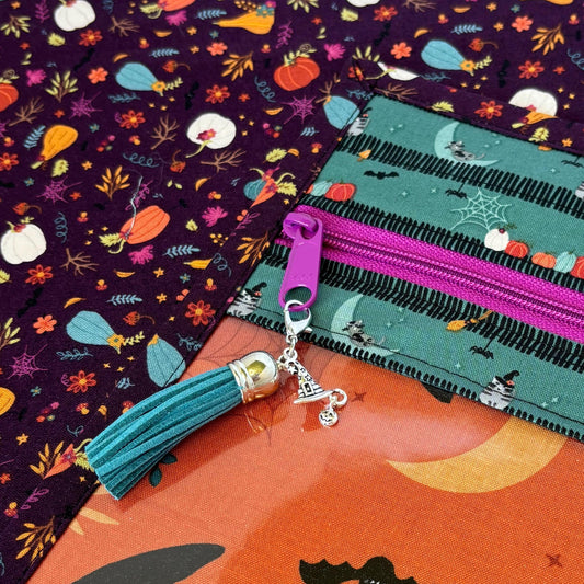 Little Witch ~ Vinyl Front Project Bag ~ BellaRose Needleworks