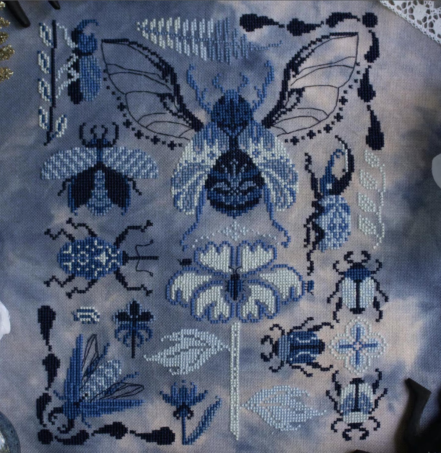 Delft Beetles ~ Sprouting Lupine