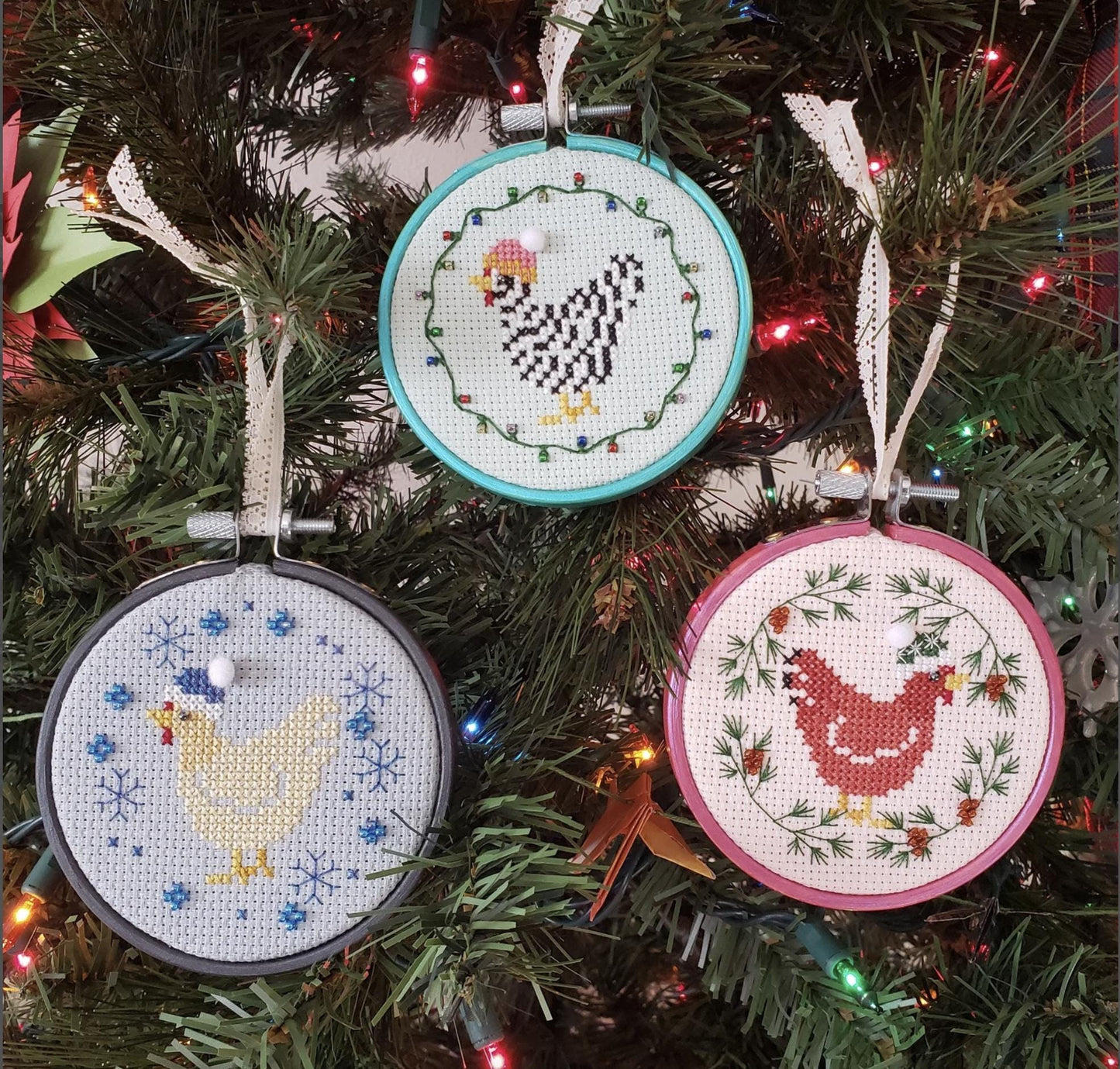 Yuletide Chickens ~ Sprouting Lupine