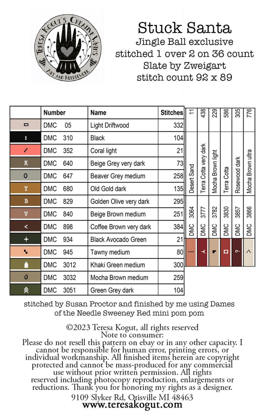 Stuck Santa ~ Teresa Kogut