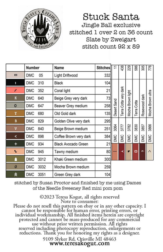 Stuck Santa ~ Teresa Kogut