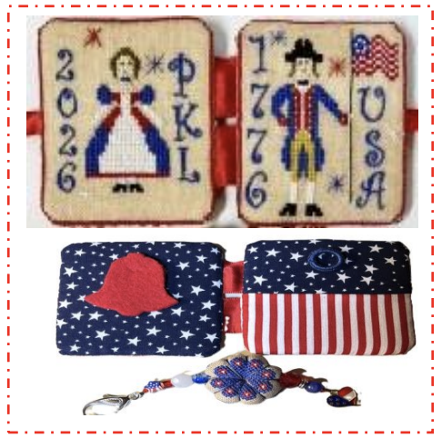 * PREORDER * A 1776 Needlecase Kit ~ Praiseworthy Stitches ~ Needlework Marketplace 2026