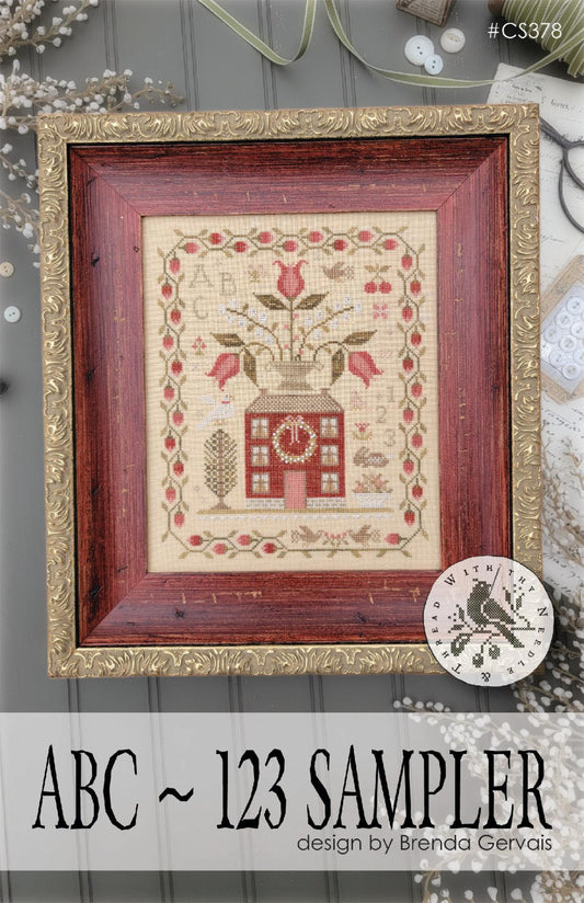 *PREORDER* ABC - 123 Sampler ~ With Thy Needle & Thread ~ Nashville Needlework Market 2026