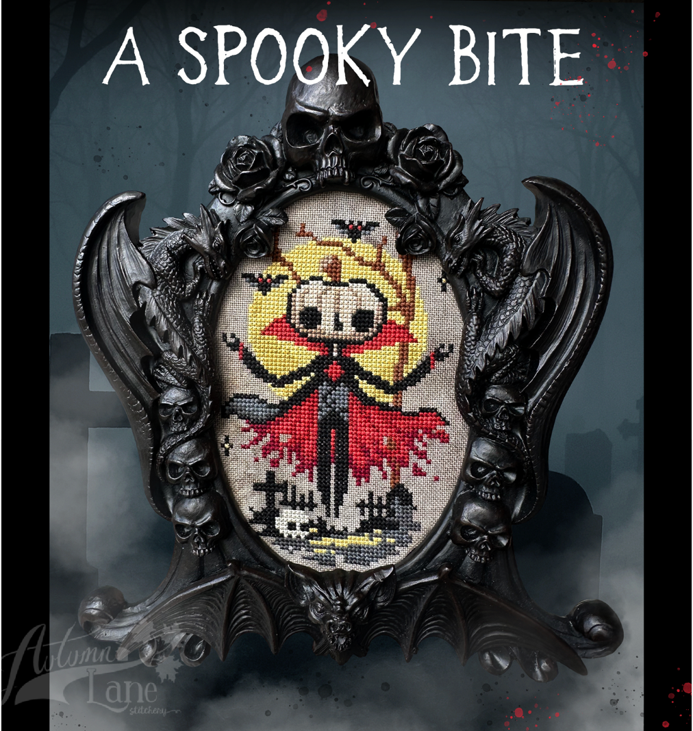 A Spooky Bite ~ Autumn Lane Stitchery