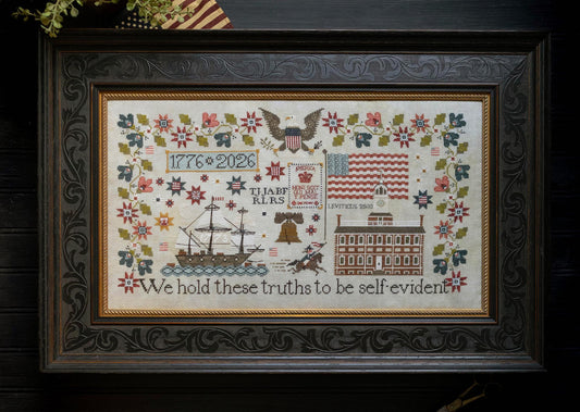 America 250 - Chart & Floss Pack ~ Plum Street Samplers