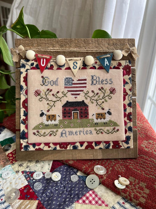 *PREORDER* Americana Sheep ~ Annie Beez Folk Art ~ Nashville Needlework Market 2026