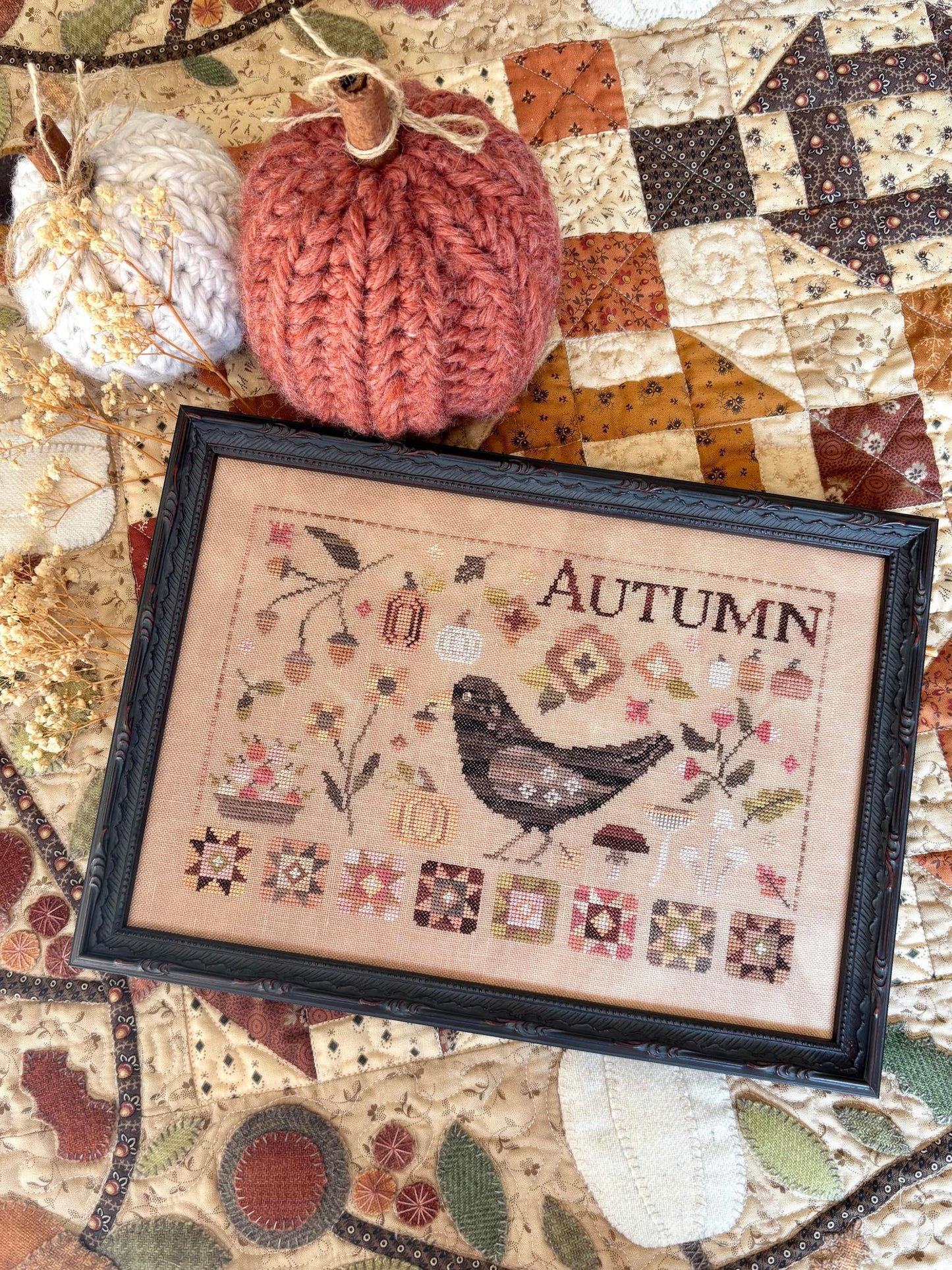 * PREORDER * Autumn Blackbird ~ Bluberry Ridge Designs ~ Needlework Marketplace 2026