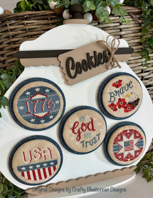 *PREORDER* Baked Fresh: Patriotic Cookies ~ Crafty Bluebonnet Designs ~ Nashville Needlework Market 2026