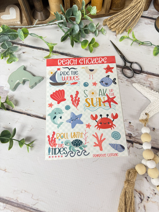 Beach Stickers ~ Primrose Cottage