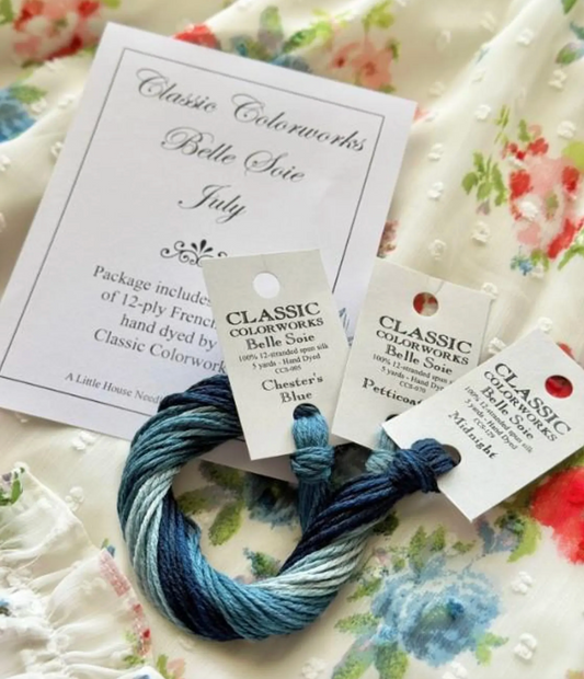 "July" Classic Colorworks Belle Soie Monthly Silk Pack ~ Belle Soie Silks