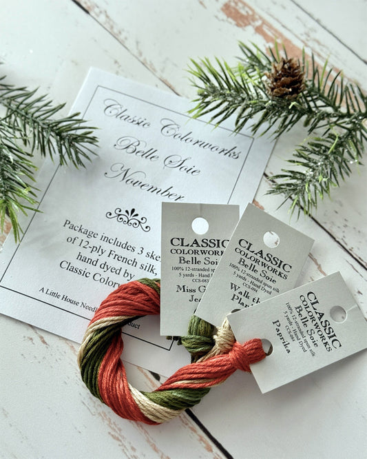 "November" Classic Colorworks Belle Soie Monthly Silk Pack ~ Belle Soie Silks