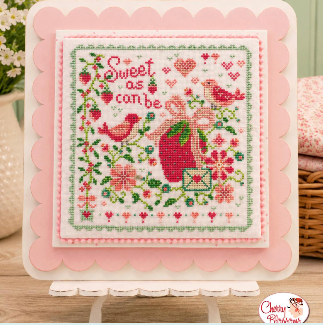 * PREORDER * Berry Sweet ~ Cherry Blossoms ~ Needlework Marketplace 2026