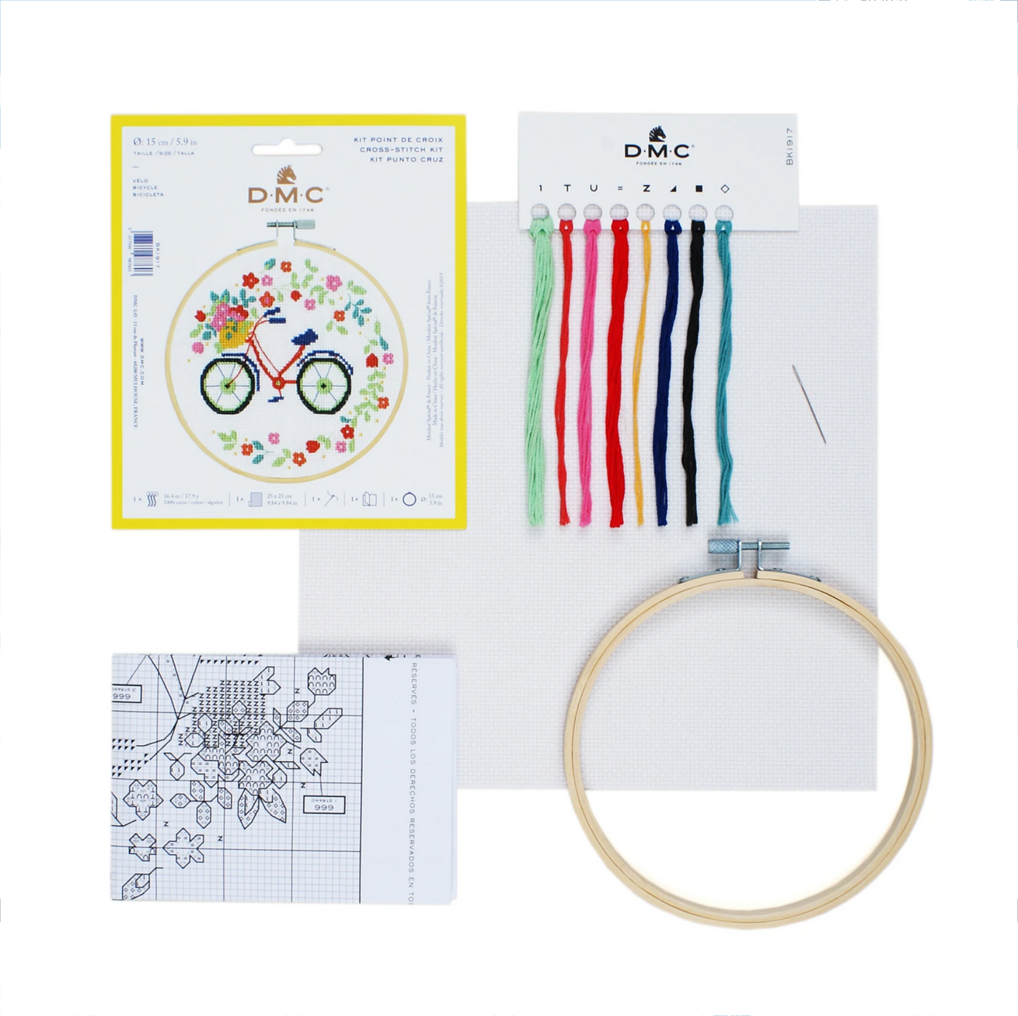 Bicycle Cross Stitch Kit ~ DMC