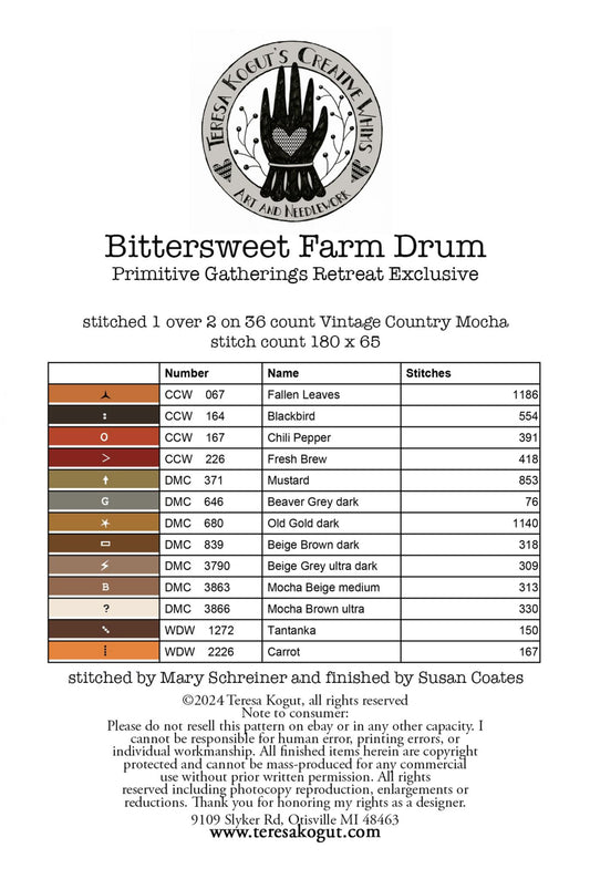 *PRE-ORDER* Bittersweet Farm Drum ~ Teresa Kogut