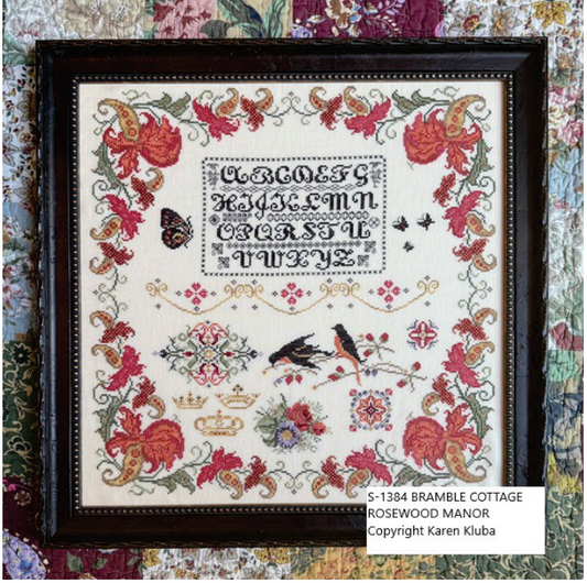 * PREORDER * Bramble Cottage Sampler ~ Rosewood Manor ~ Needlework Marketplace 2026