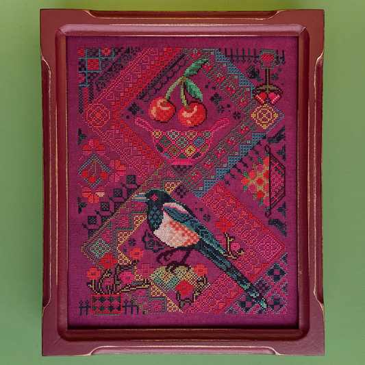 PRE-ORDER ** Cherry Magpie ~ JEDxStitch