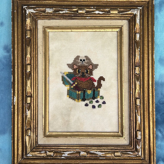 PRE-ORDER ** Clawford the Pirate Kitty ~ Needlework Marketplace 2025 ~ The Stitchin' Kitten