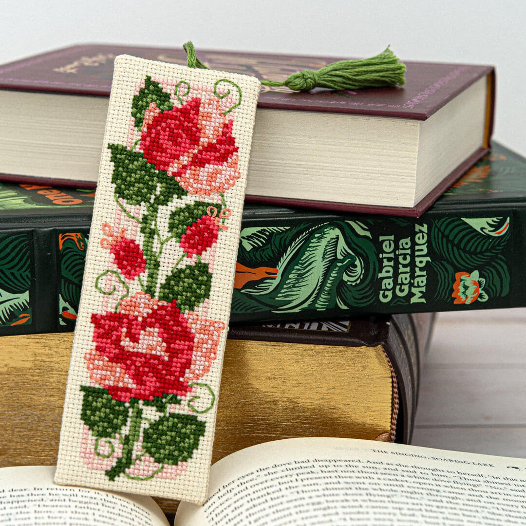 Climbing Roses Bookmark ~ Counting Puddles ~ Nashville Needlework Market 2026