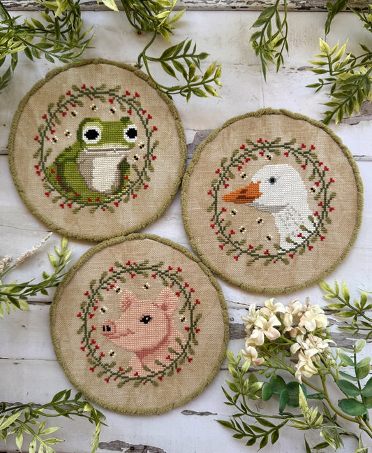 Countryside Animal Trio ~ Puntini Puntini