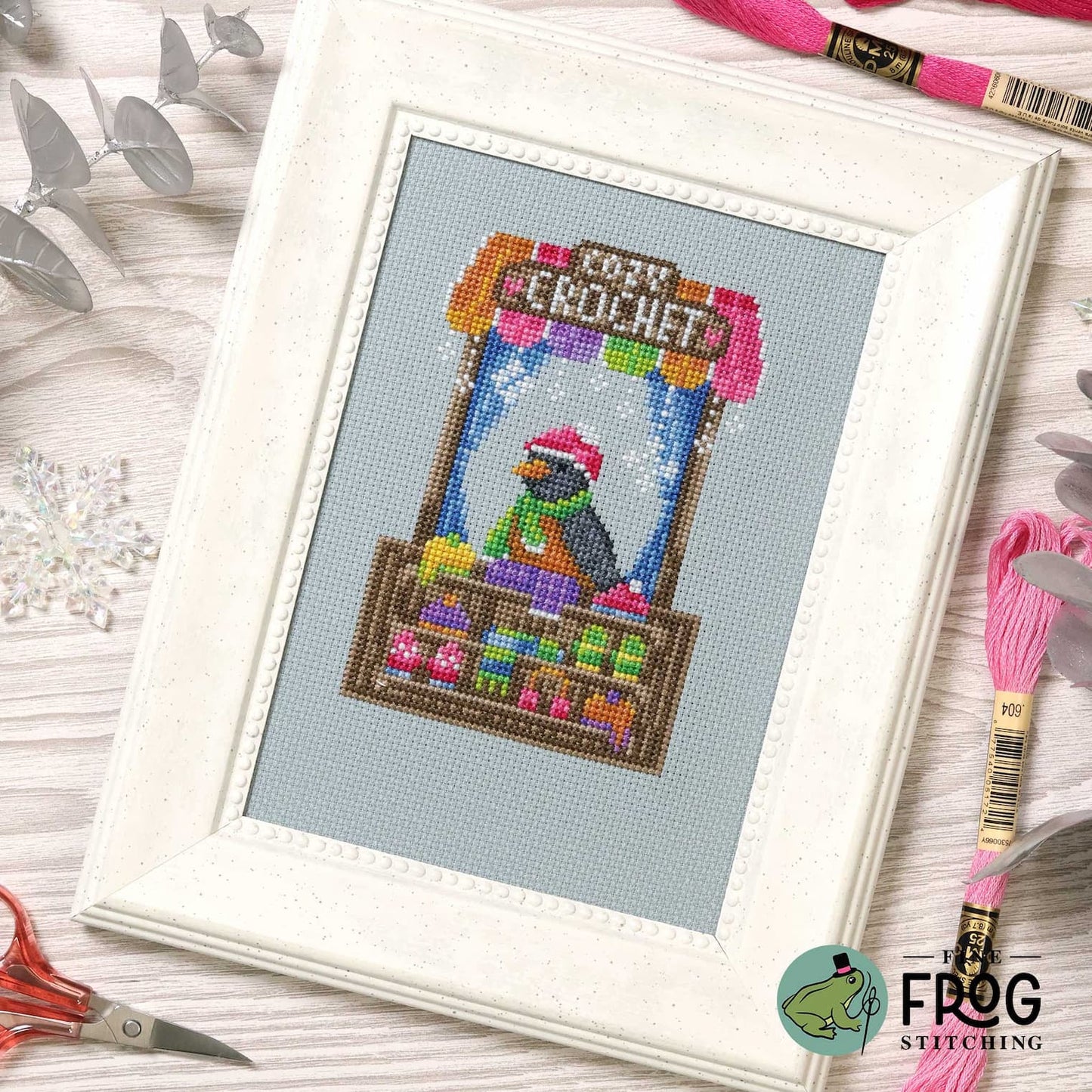 * PREORDER * Crochet Shop Robin ~ Fine Frog Stitching ~ Needlework Marketplace 2026