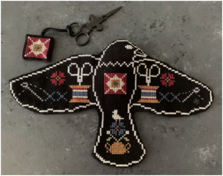 * PREORDER * Crow Keepsake ~ Twin Peak Primitives ~ Needlework Marketplace 2026