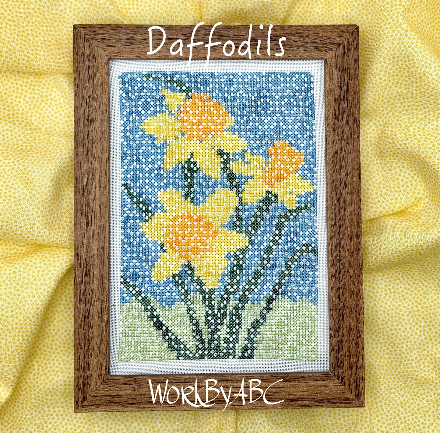 Daffodils - Chart and Floss Pack ~ WorksByABC
