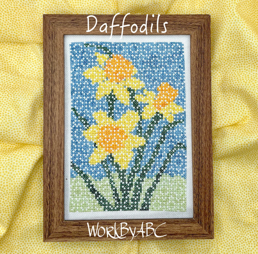 Daffodils - Chart and Floss Pack ~ WorksByABC