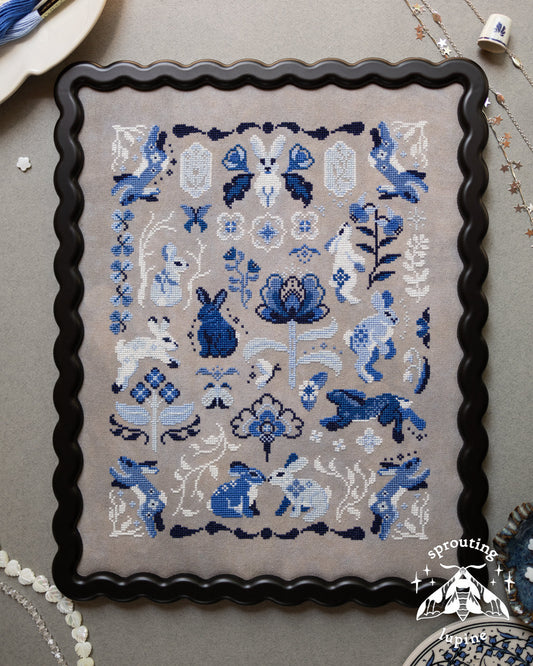 * PREORDER * Delft Bunnies ~ Sprouting Lupine ~ Needlework Marketplace 2026