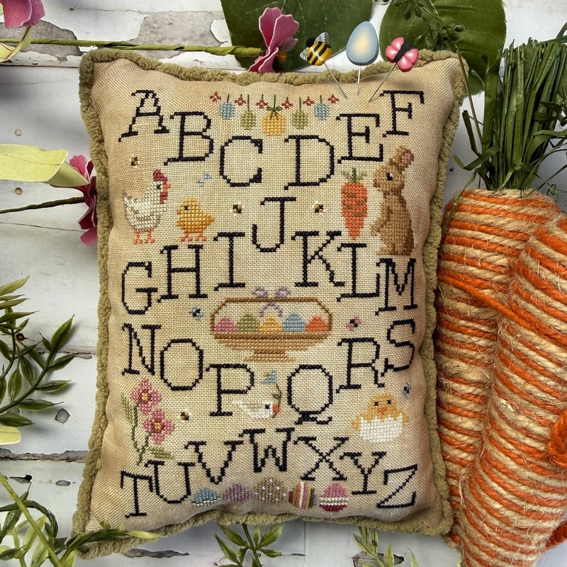 *PREORDER* Easter Alphabet Sampler ~ Puntini Puntini ~ Nashville Needlework Market 2026