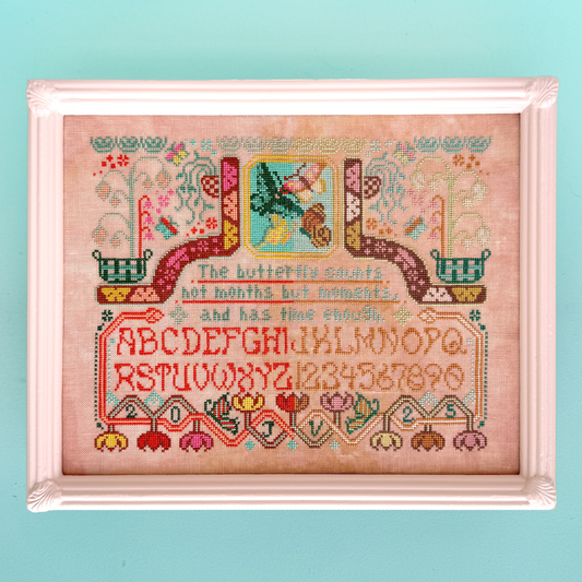 PRE-ORDER ** Ephemeral Sampler ~ Needlework Marketplace 2025 ~ JEDxStitch