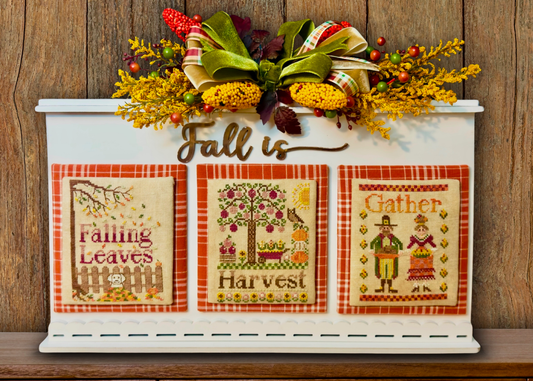 PRE-ORDER ** Fall Is: Falling Leaves  ~ Needlework Marketplace 2025 ~ The Stitchin' Kitten