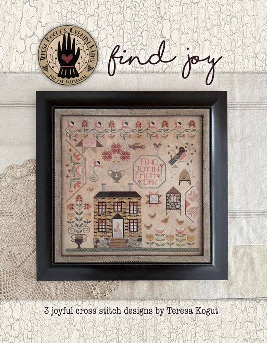 *PREORDER* Find Joy - Book with 3 Designs ~ Teresa Kogut ~ Nashville Needlework Market 2026