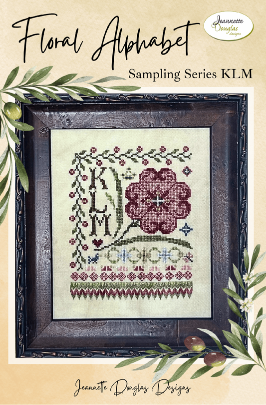 KLM - Floral Alphabet Series ~ Jeannette Douglas