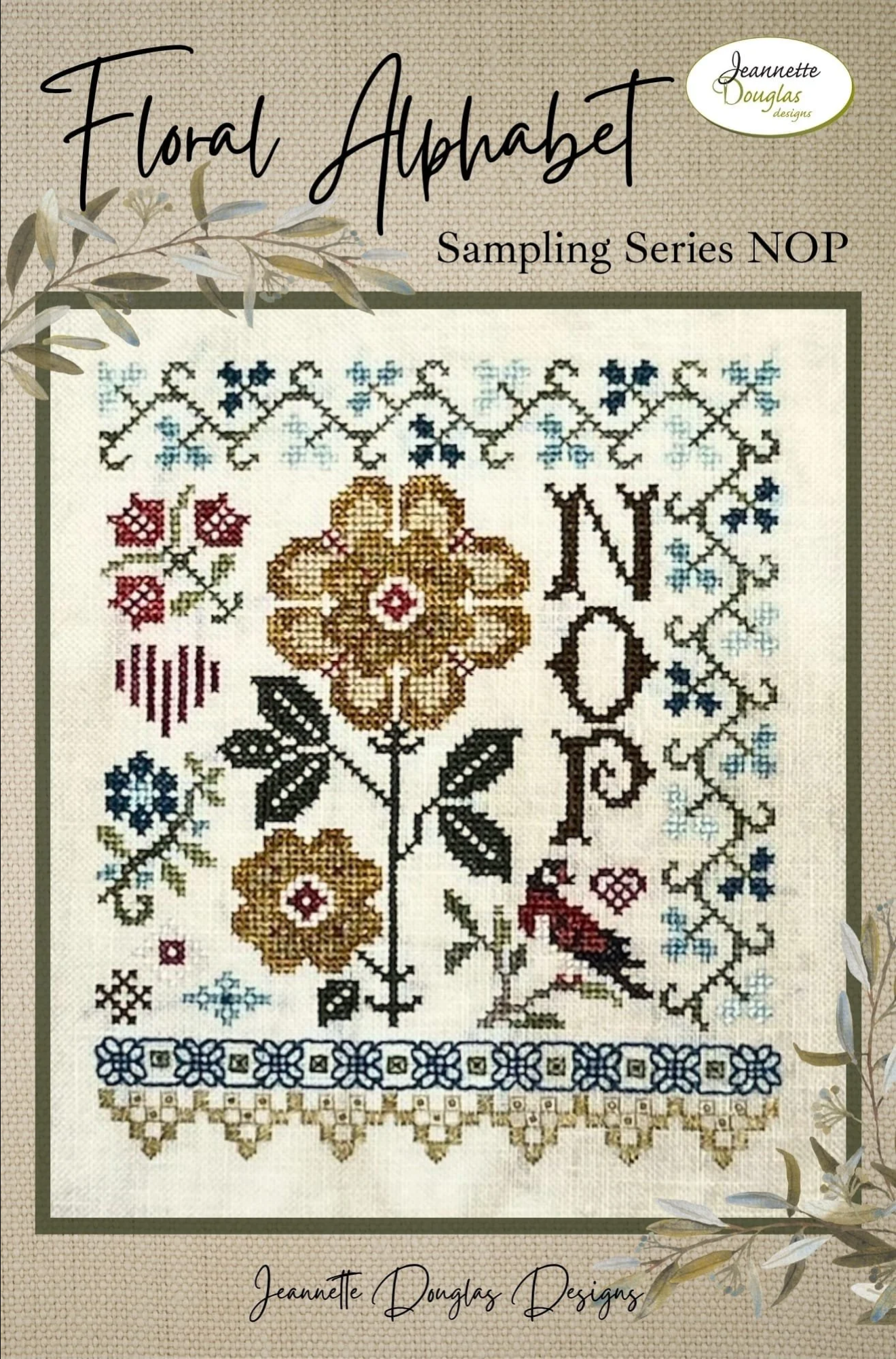 NOP - Floral Alphabet Sampling Series ~ Jeannette Douglas