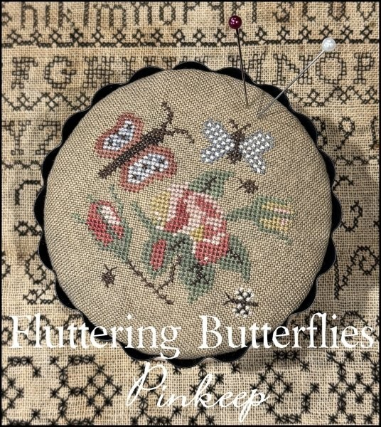 * PREORDER * Fluttering Butterflies Pinkeep ~ The Scarlett House ~ Needlework Marketplace 2026