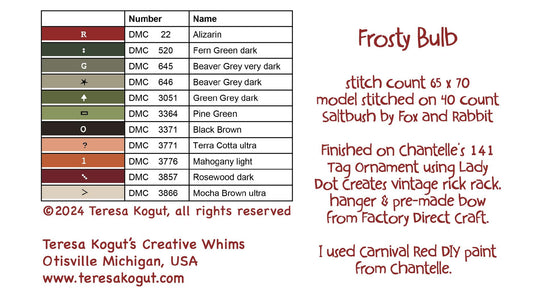 Coming Soon! ~ Frosty Bulb ~ Teresa Kogut