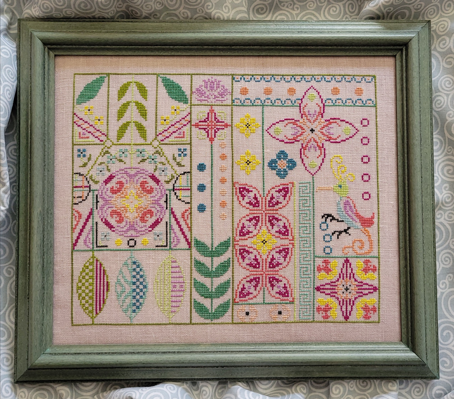 Funky Bird ~ Wildflower Stitching