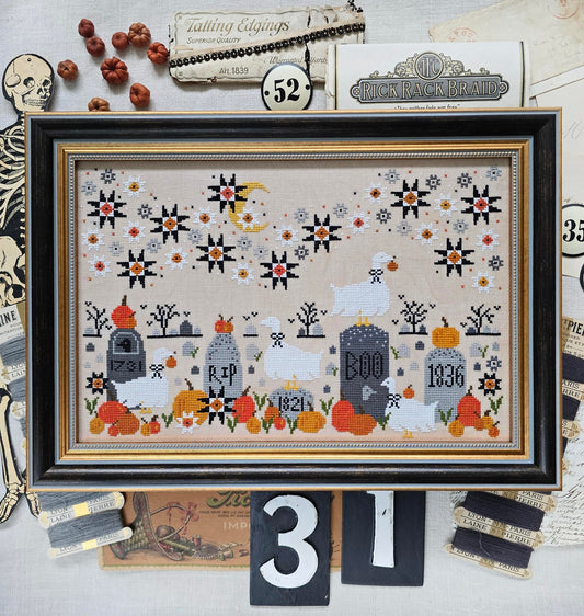 * PREORDER * Ghoosts in the Graveyard ~ Hello From Liz Mathews ~ Needlework Marketplace 2026