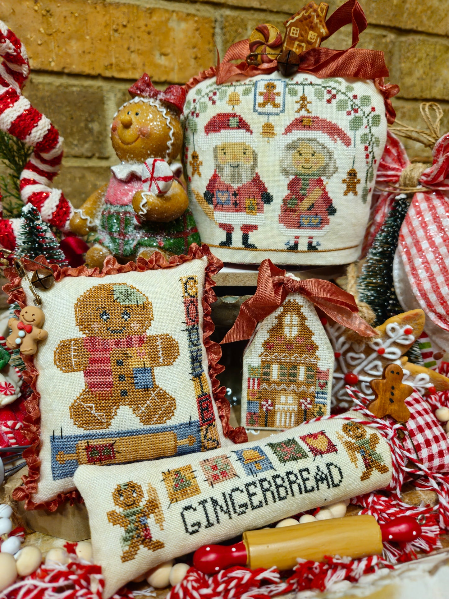 * PREORDER * Gingerbread Thieves ~ Quaint Rose Needlearts ~ Needlework Marketplace 2026