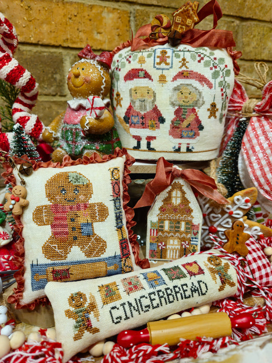 * PREORDER * Gingerbread Thieves ~ Quaint Rose Needlearts ~ Needlework Marketplace 2026