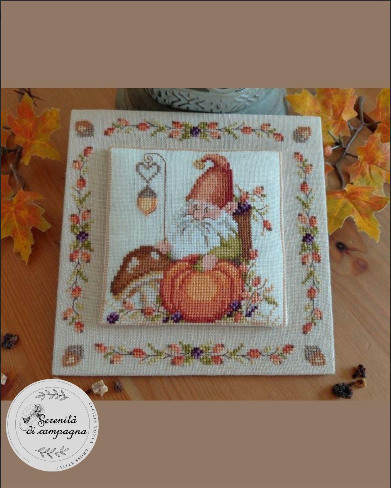* PREORDER * Giornata d'Autunno - Gnomo ~ Serenita di Campagna ~ Needlework Marketplace 2026