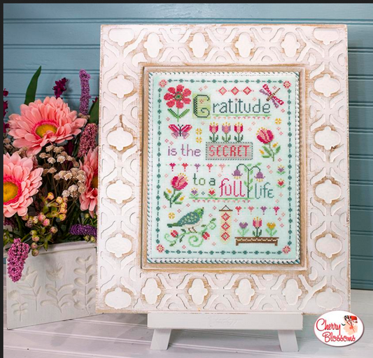 PRE-ORDER ** Grateful Heart ~ Needlework Marketplace 2025 ~ Cherry Blossoms